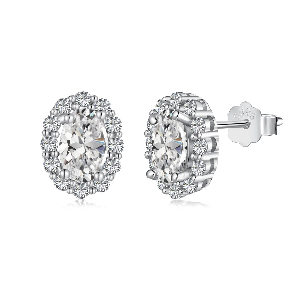 [Oramore Jewelry]Delicate Unique Oval Cut Daily Earrings