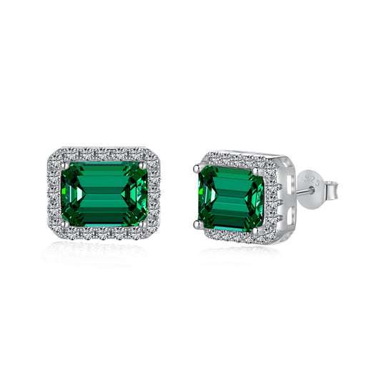 [Oramore Jewelry]Luxurious Dainty Emerald Cut Banquet Earrings
