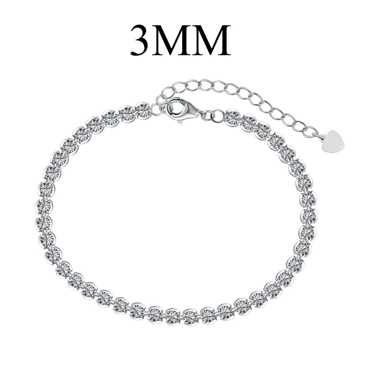 [Oramore Jewelry]Ornate  Sparkling Round Cut Daily Bracelet