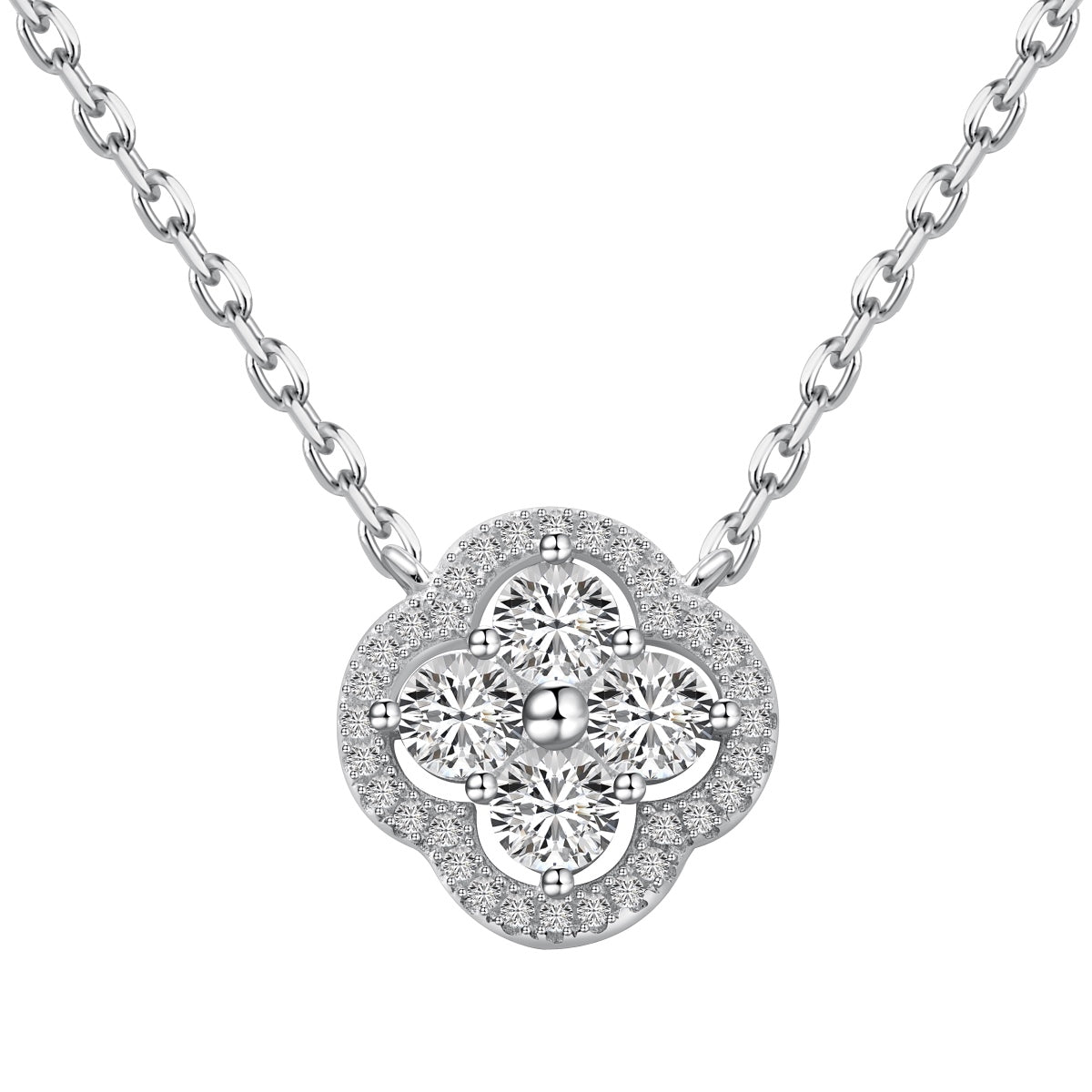 [Oramore Jewelry]Exquisite Necklace With Four-Leaf Clover Flower Design