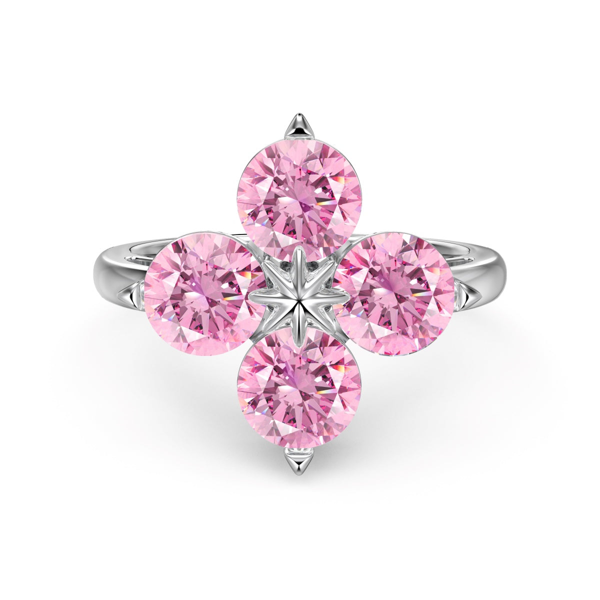 [Oramore Jewelry]Four-Leaf Clover Eight-Pointed Star Ring
