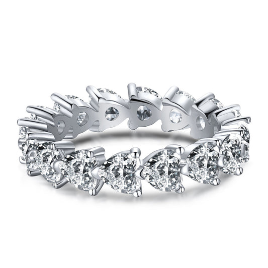 [Oramore  Jewelry]0.25 Carat Radiant Romance Heart Cut Lover Ring
