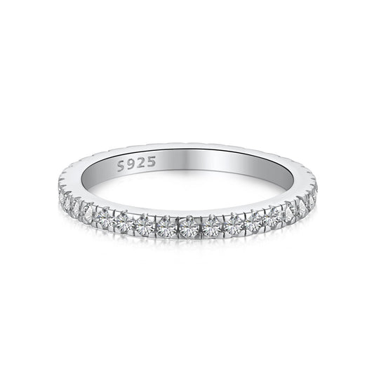 [Oramore Jewelry]Delicate Sparkling Round Cut Daily Ring