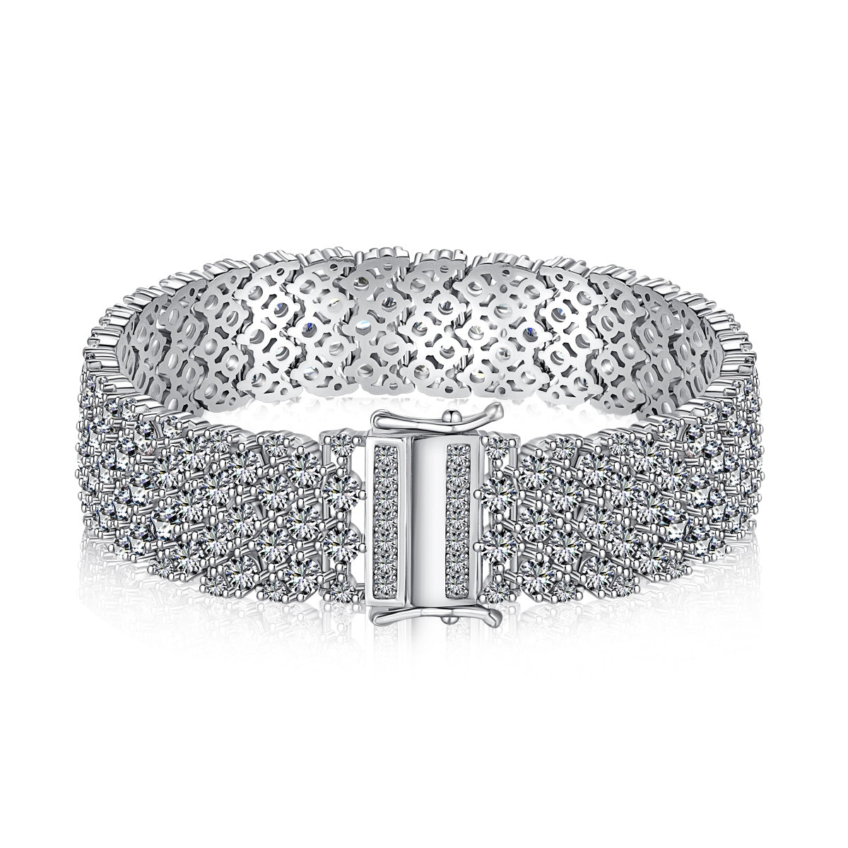 [Oramore Jewelry]Ornate Elegant Round Cut Party Bracelet