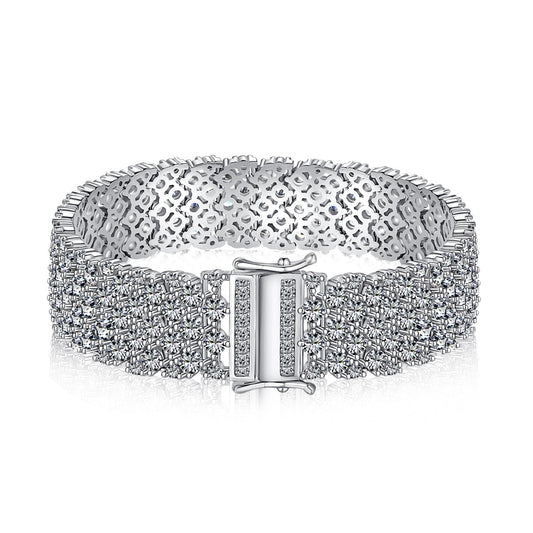 [Oramore Jewelry]Ornate Elegant Round Cut Party Bracelet