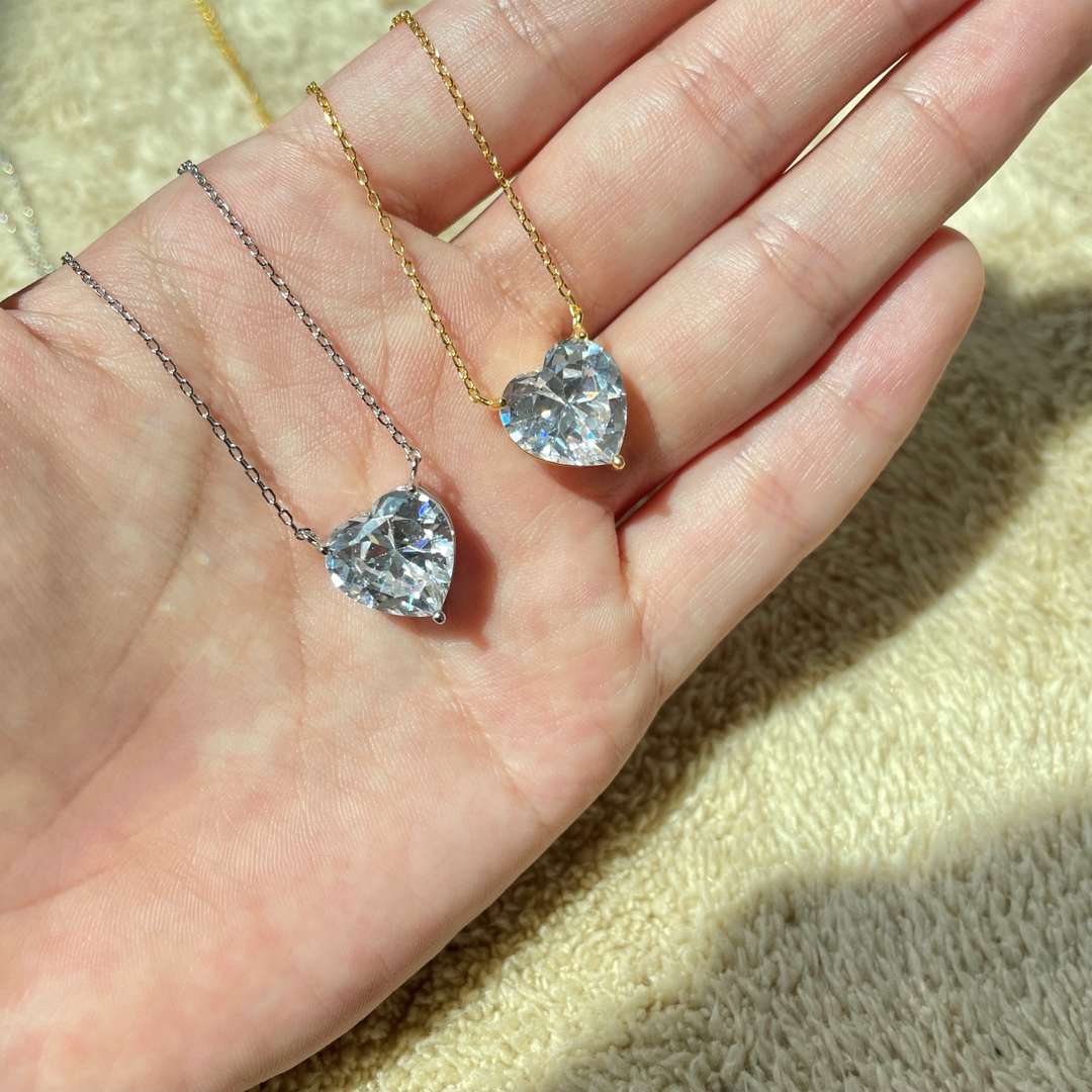 [Oramore Jewelry]6.0 carat Radiant Heart Shape Necklace