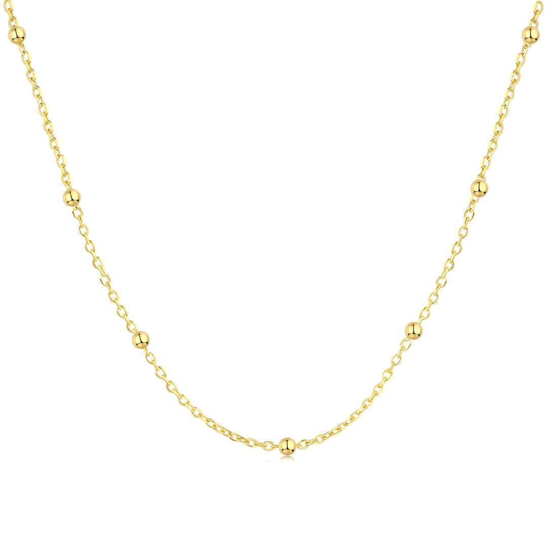 [Oramore Jewelry]Small Bead Clavicle Chain Simple Necklace