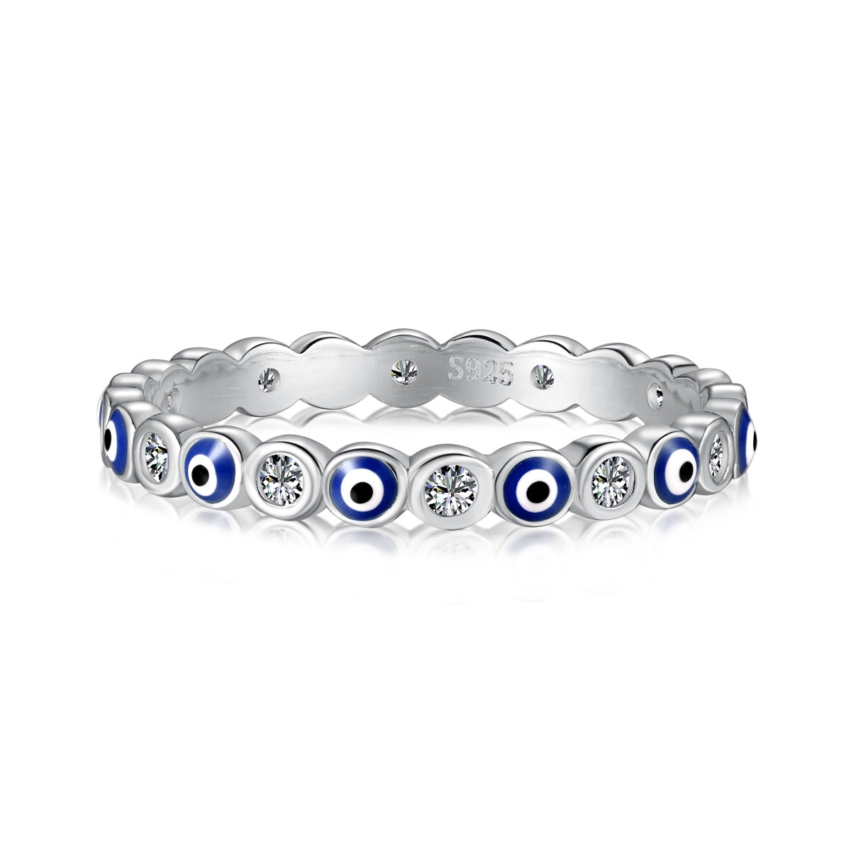 [Oramore Jewelry]Sparkling Vibrant Round Shape Daily Ring
