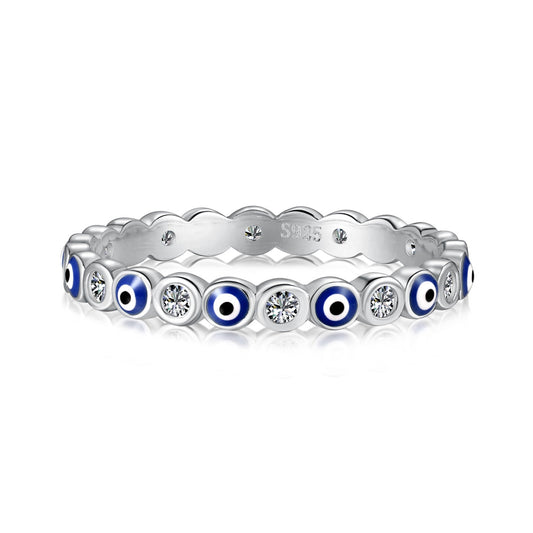 [Oramore Jewelry]Sparkling Vibrant Round Shape Daily Ring