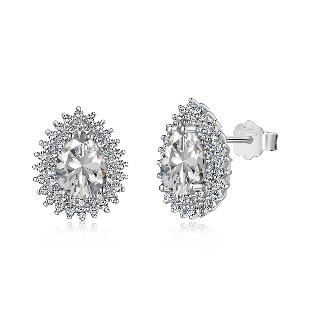 [Oramore Jewelry]Delicate Gorgeous Pear Cut Daily Earrings