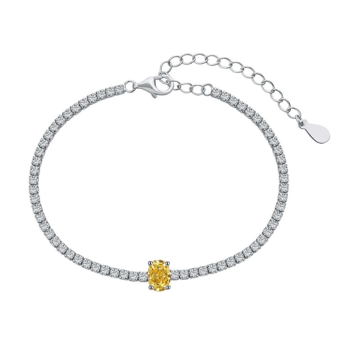 [Oramore Jewelry]0.75 Carat Exquisite Oval Cut Daily Bracelet