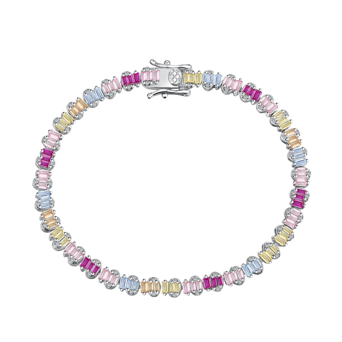 [Oramore Jewelry]Delicate Colorful Emerald Cut Party Bracelet