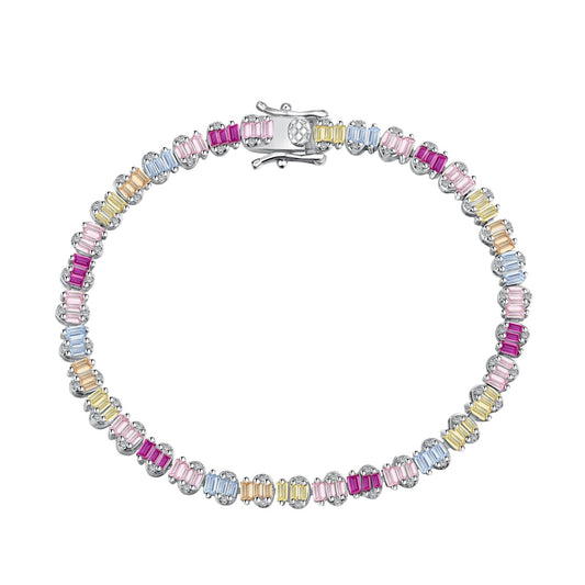 [Oramore Jewelry]Delicate Colorful Emerald Cut Party Bracelet
