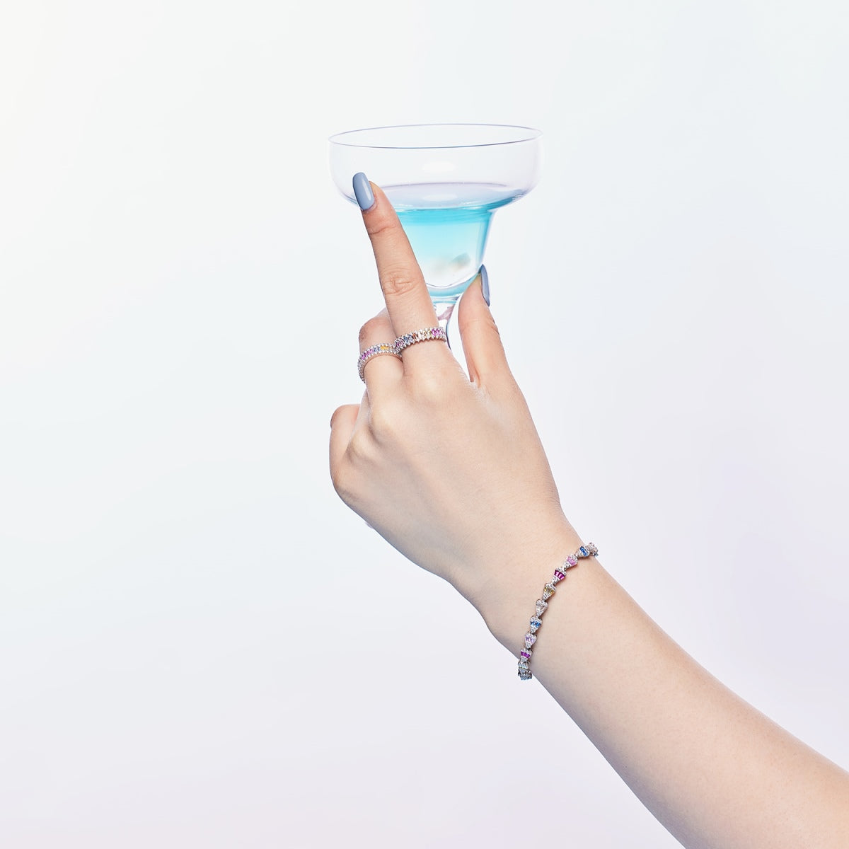 [Oramore Jewelry]Radiant Water Drop Shape Daily Bracelet