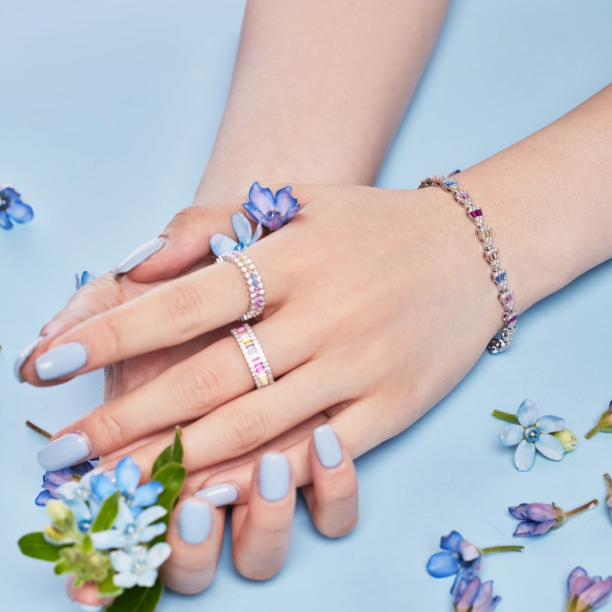 [Oramore Jewelry]Radiant Water Drop Shape Daily Bracelet