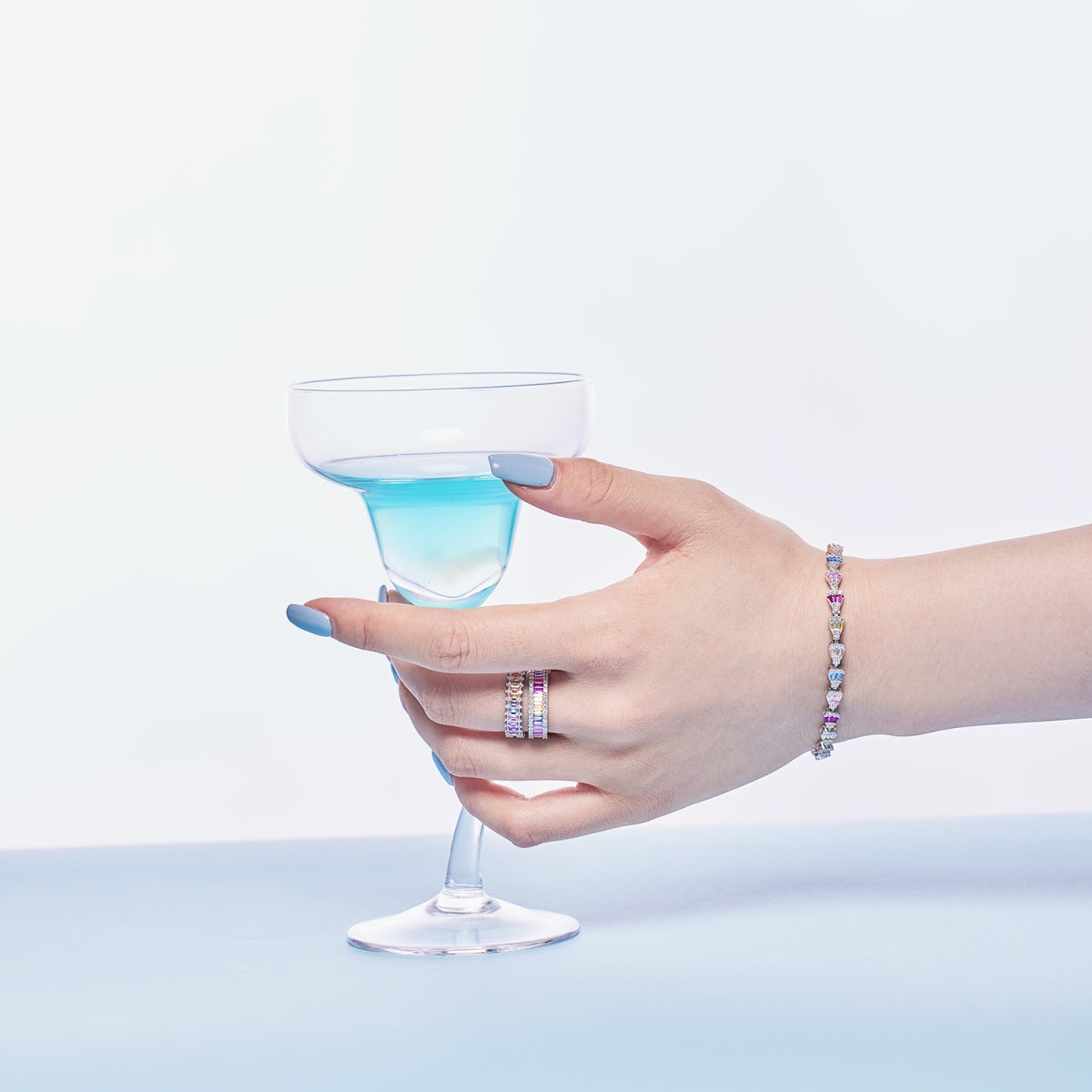 [Oramore Jewelry]Radiant Water Drop Shape Daily Bracelet