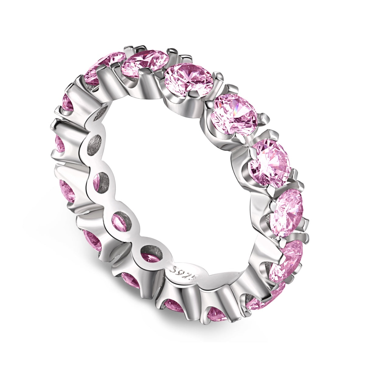 [Oramore Jewelry]Eternity Round Cut Tennis Ring