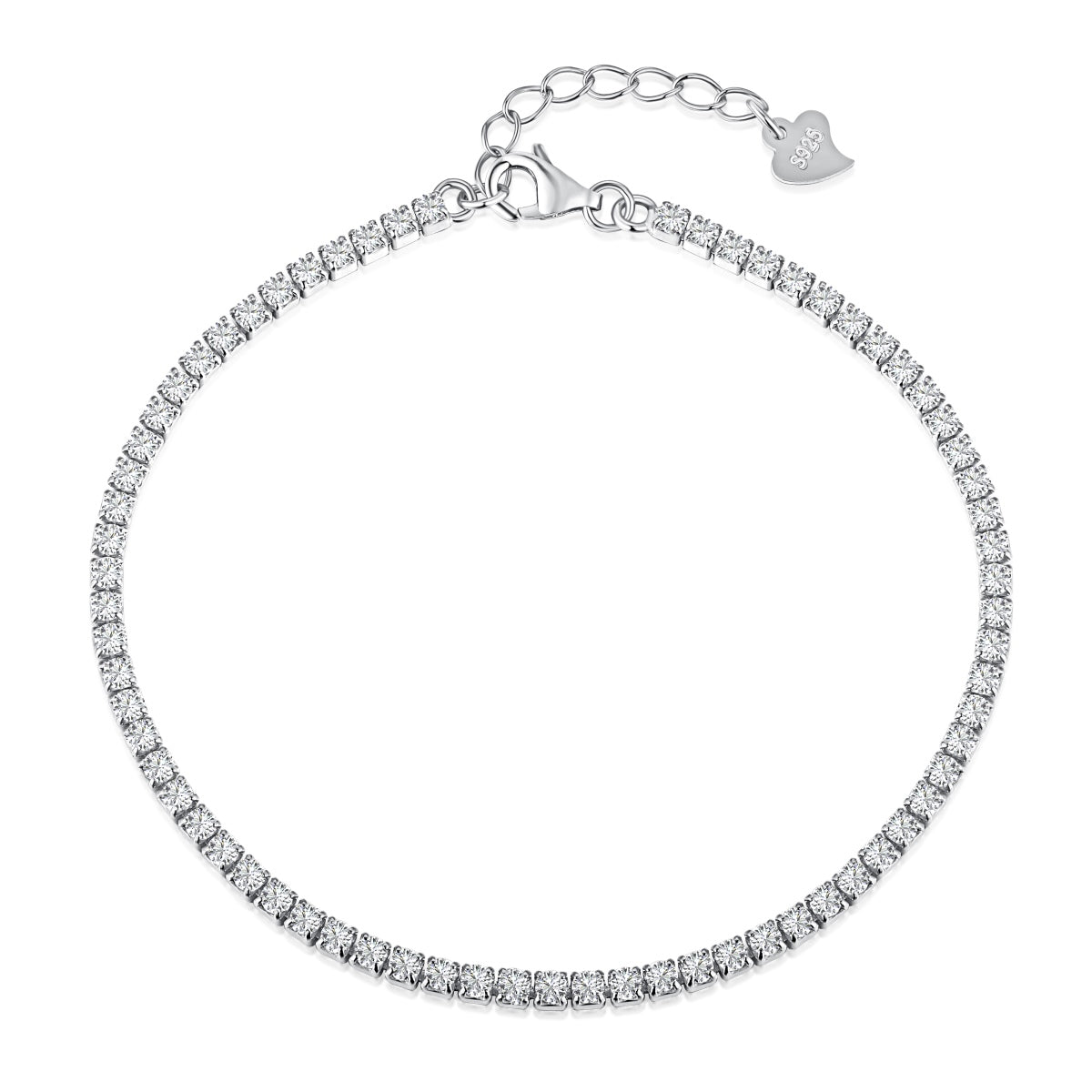 [Oramore Jewelry]Radiant Shinning Princess Cut Tennis Bracelet