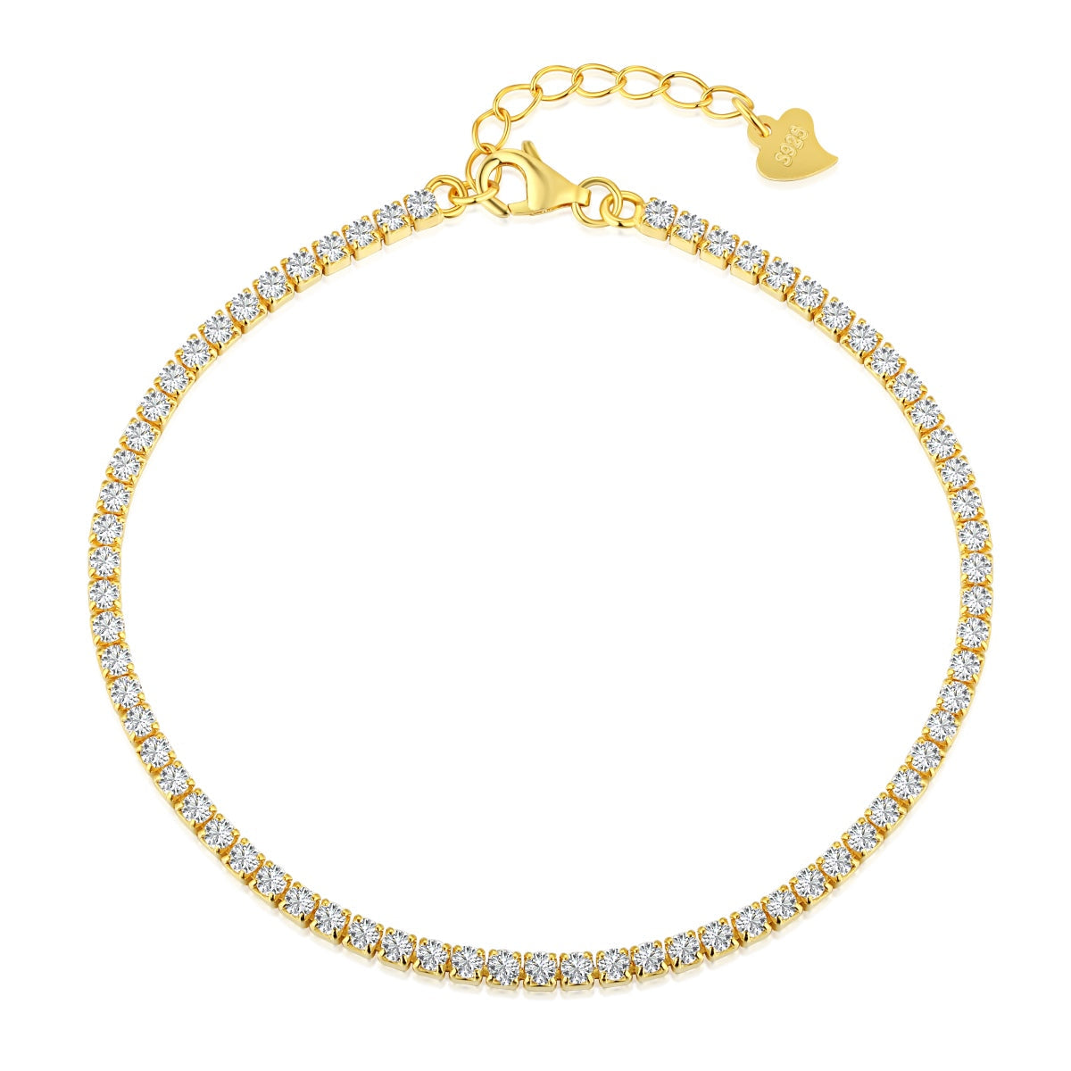 [Oramore Jewelry]Radiant Shinning Princess Cut Tennis Bracelet