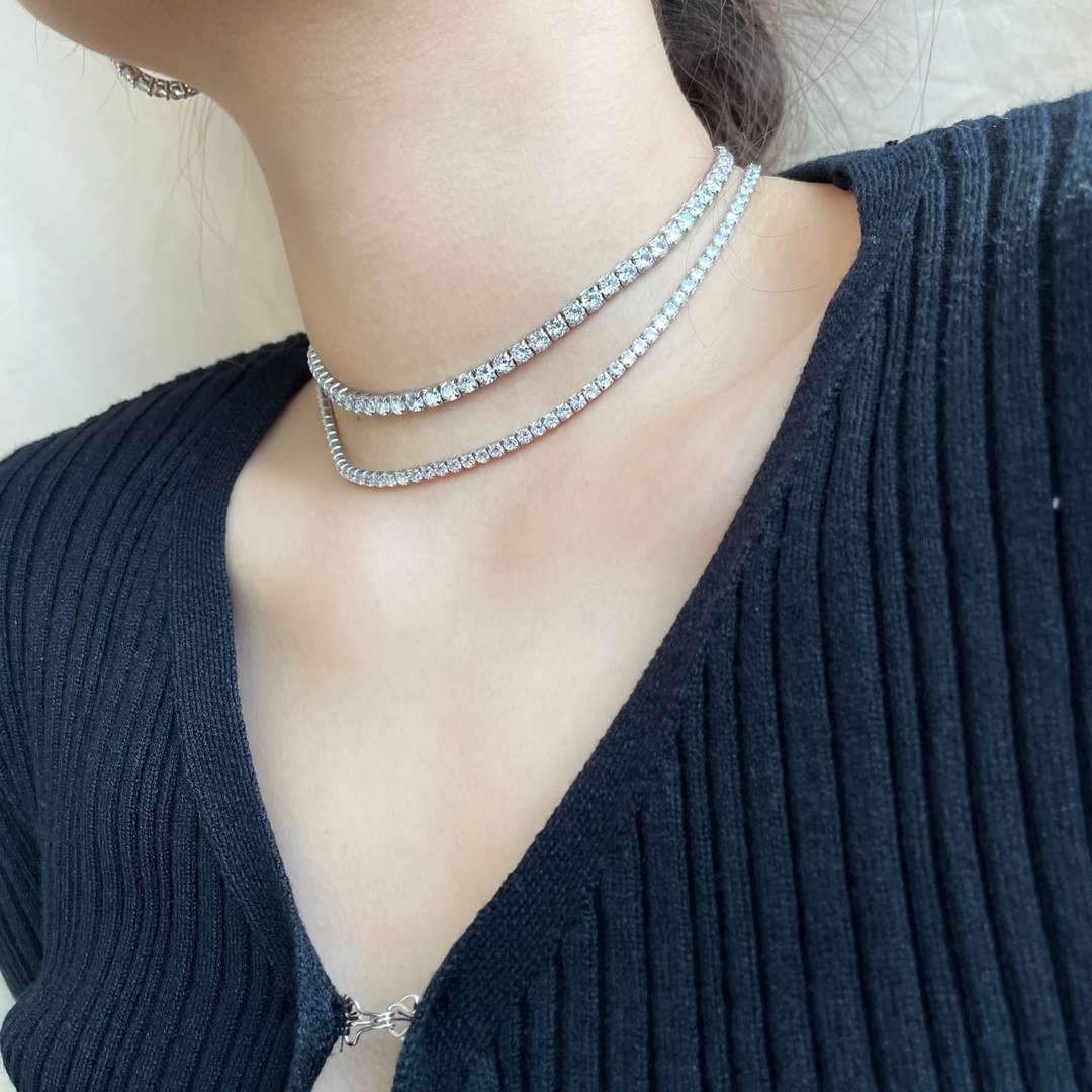 [Oramore Jewelry]Elegant Tennis Chain Necklace