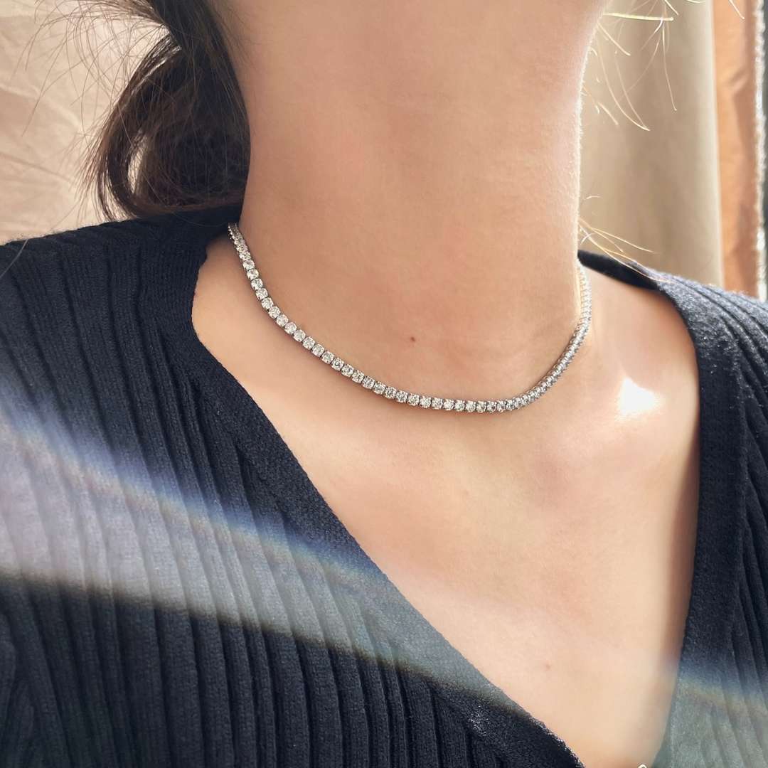 [Oramore Jewelry]Elegant Tennis Chain Necklace
