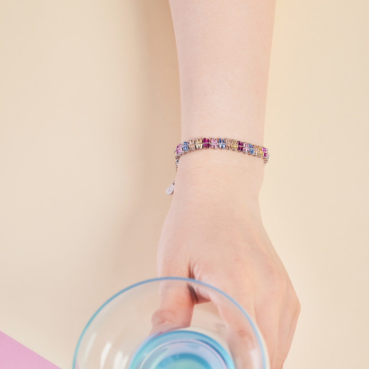 [Oramore Jewelry]Sparkling Exquisite Multi Cut Party Bracelet