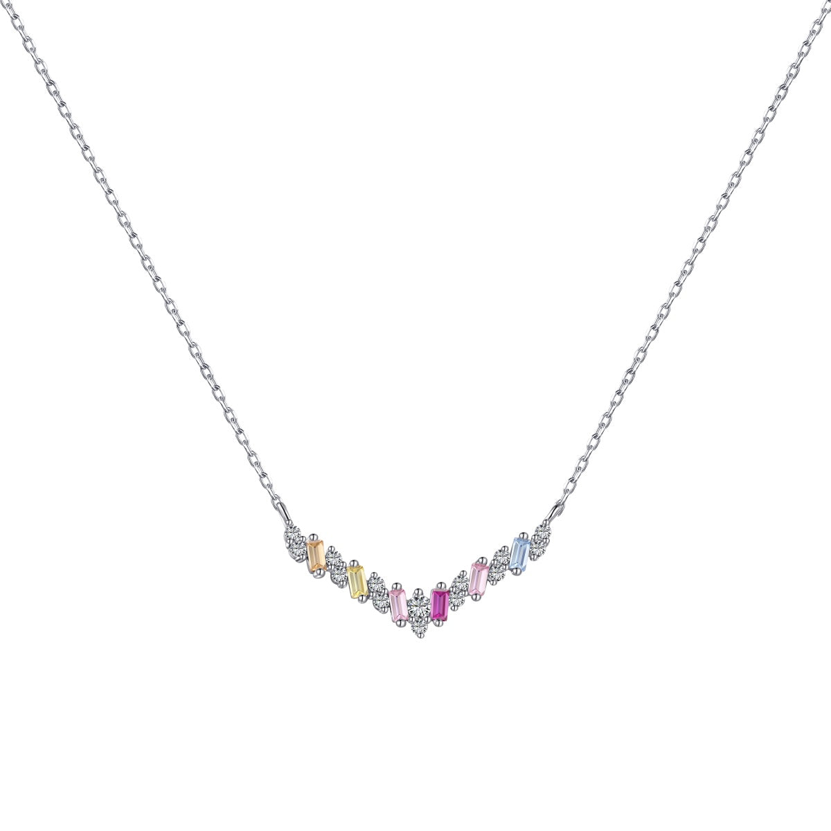 [Oramore Jewelry]Dazzling Rainbow Necklace