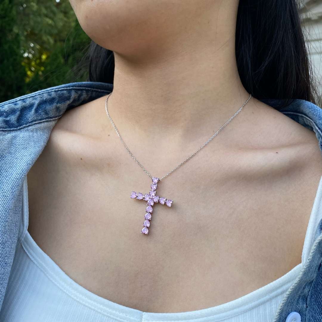 [Oramore Jewelry]Radiant Cross Shape Necklace