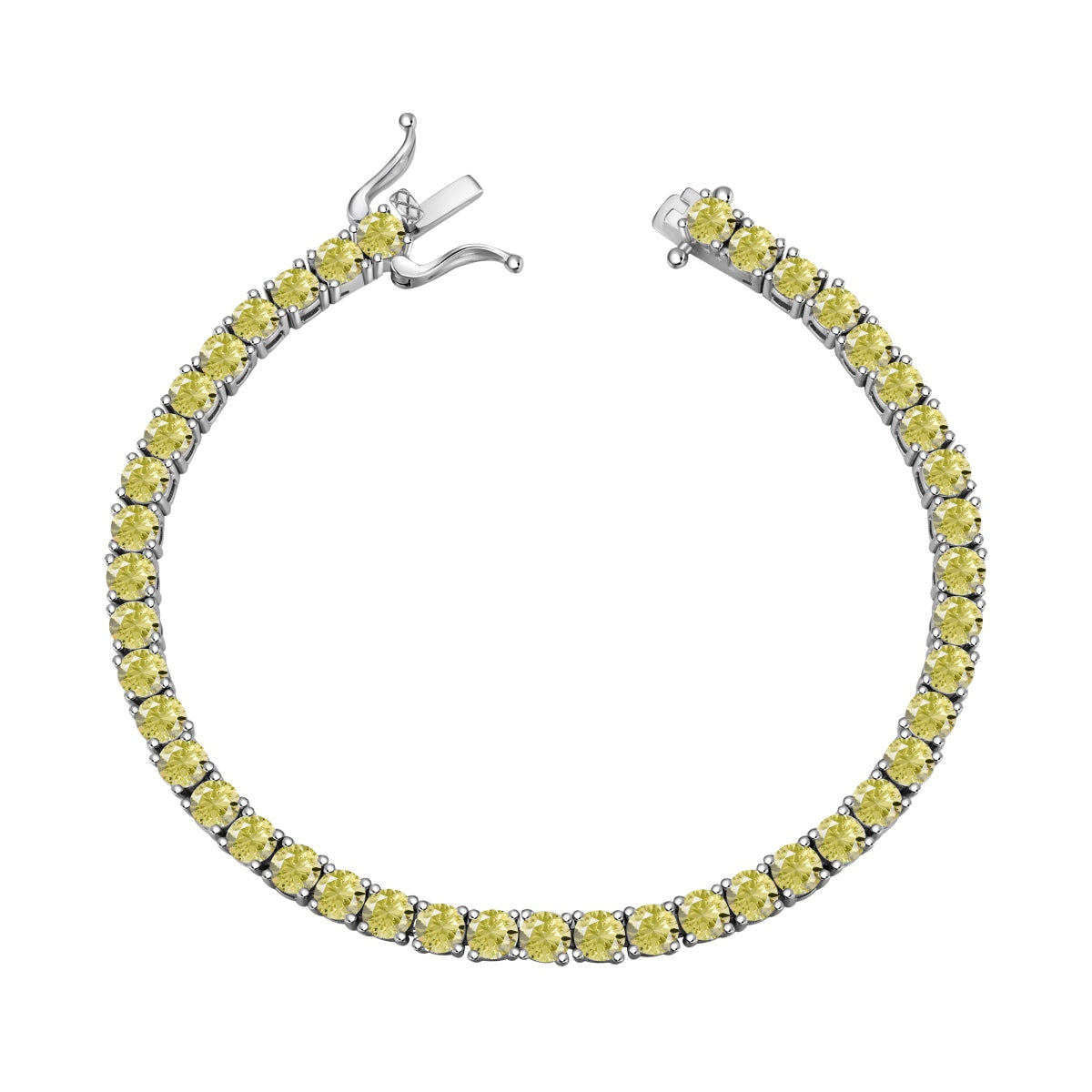 [Oramore Jewelry]Ornate Dazzling Round Cut Tennis Bracelet