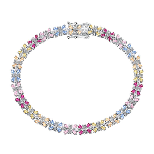 [Oramore Jewelry]Radiant Colorful Emerald Cut Party Bracelet
