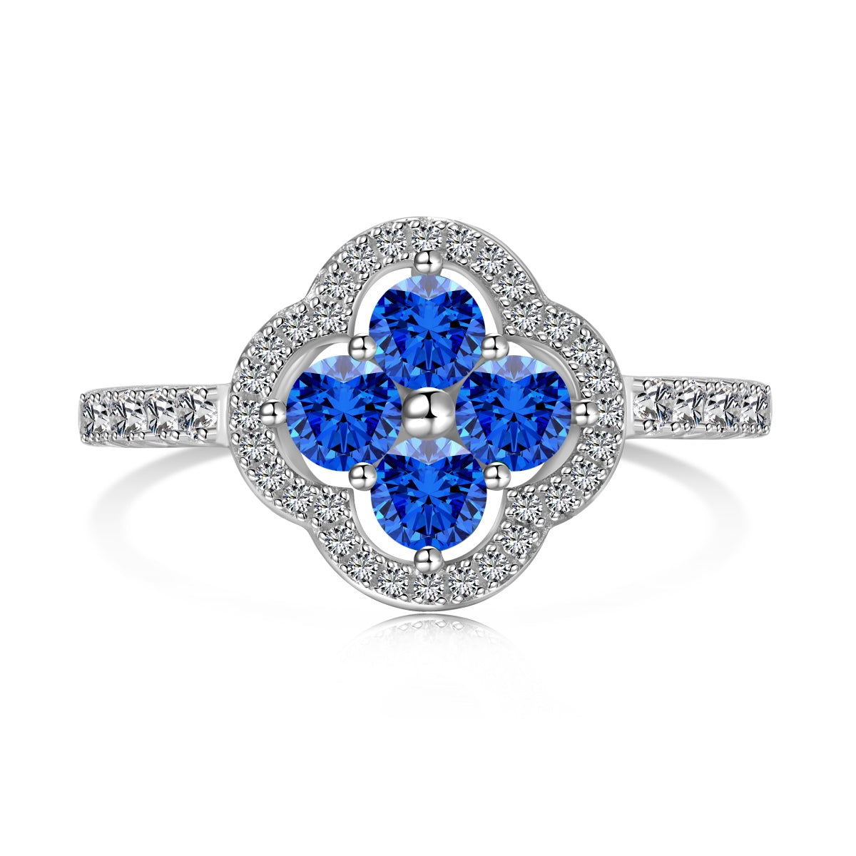 [Oramore Jewelry]Four Leaf Clover Flower Design Ring
