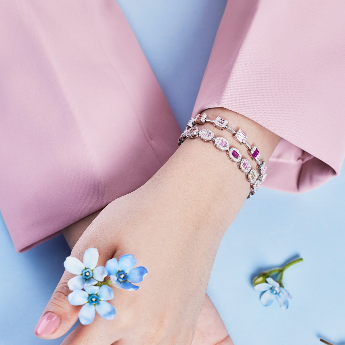 [Oramore Jewelry]Dainty Charming Emerald Cut Daily Bracelet