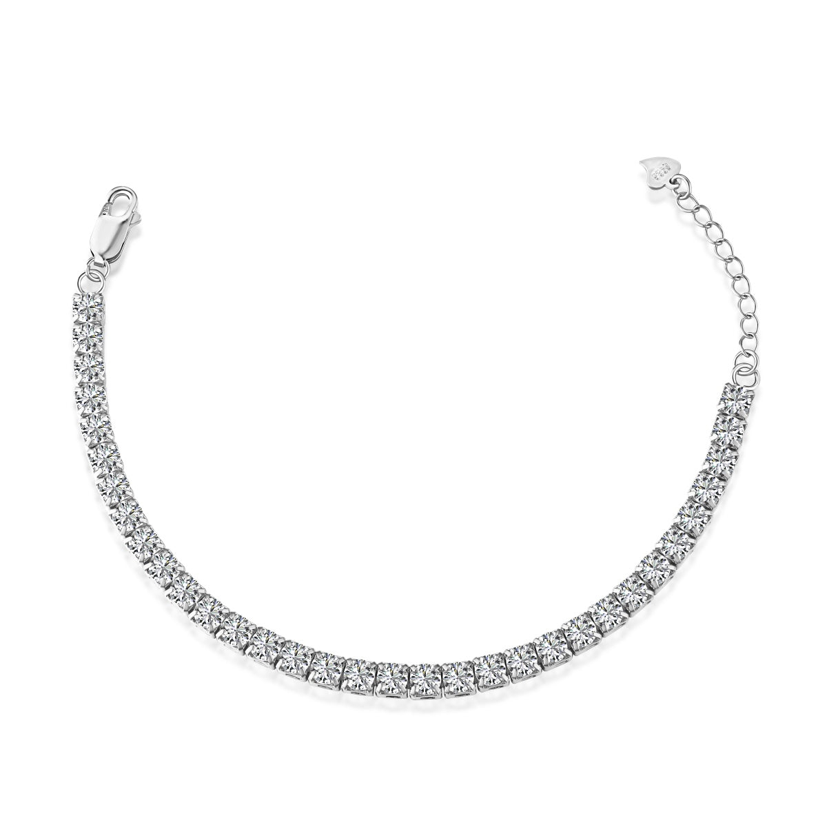 [Oramore Jewelry]Sparkling Radiant Princess Cut Tennis Bracelet