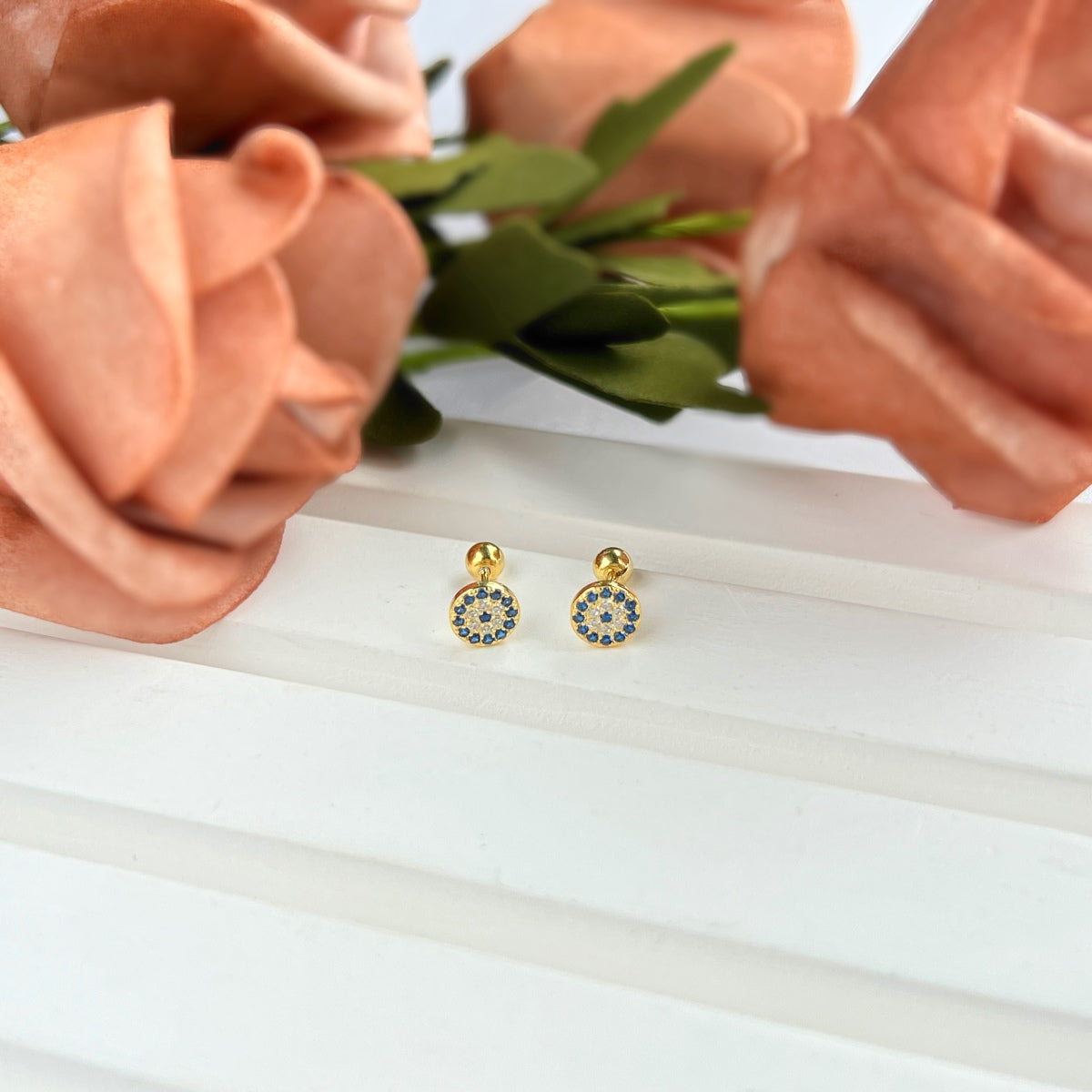 [Oramore Jewelry]Devil's Eye Ear Bone Nail Earrings