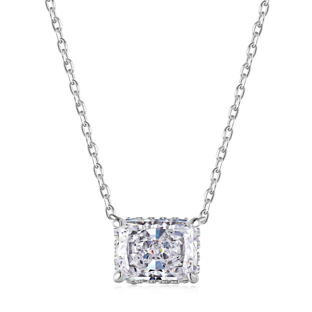 [Oramore Jewelry]Luxurious Square Shape Colorful Necalack