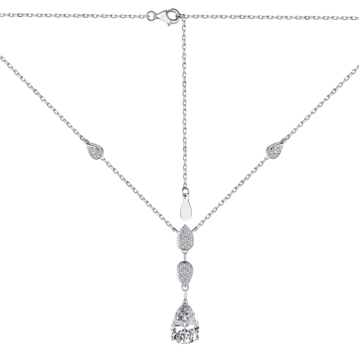 [Oramore Jewelry]Dazzling Pear Cut Necklace