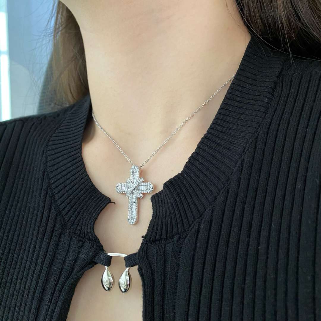 [Oramore Jewelry]Gypsophila With Dimonds Necklace