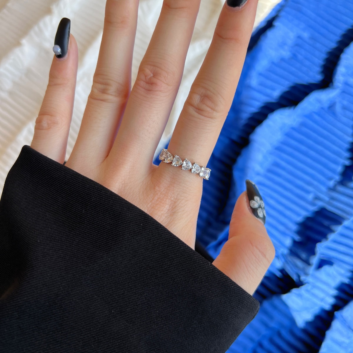 [Oramore  Jewelry]0.25 Carat Radiant Romance Heart Cut Lover Ring
