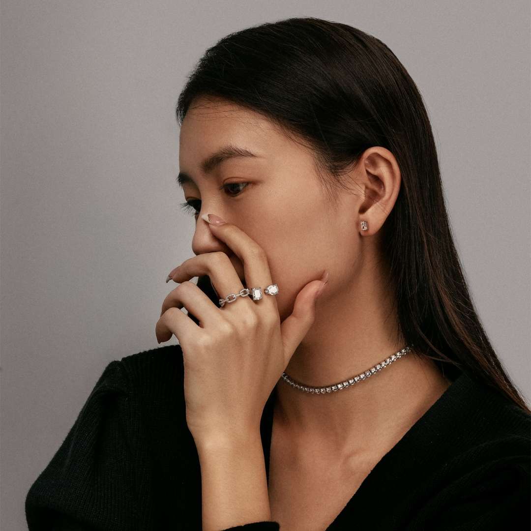 [Oramore Jewelry]Elegant Tennis Chain Necklace