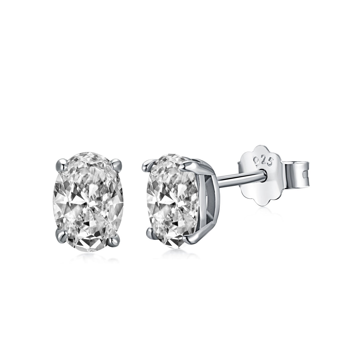 [Oramore Jewelry]Oval Classic Dignified Elegant Earrings