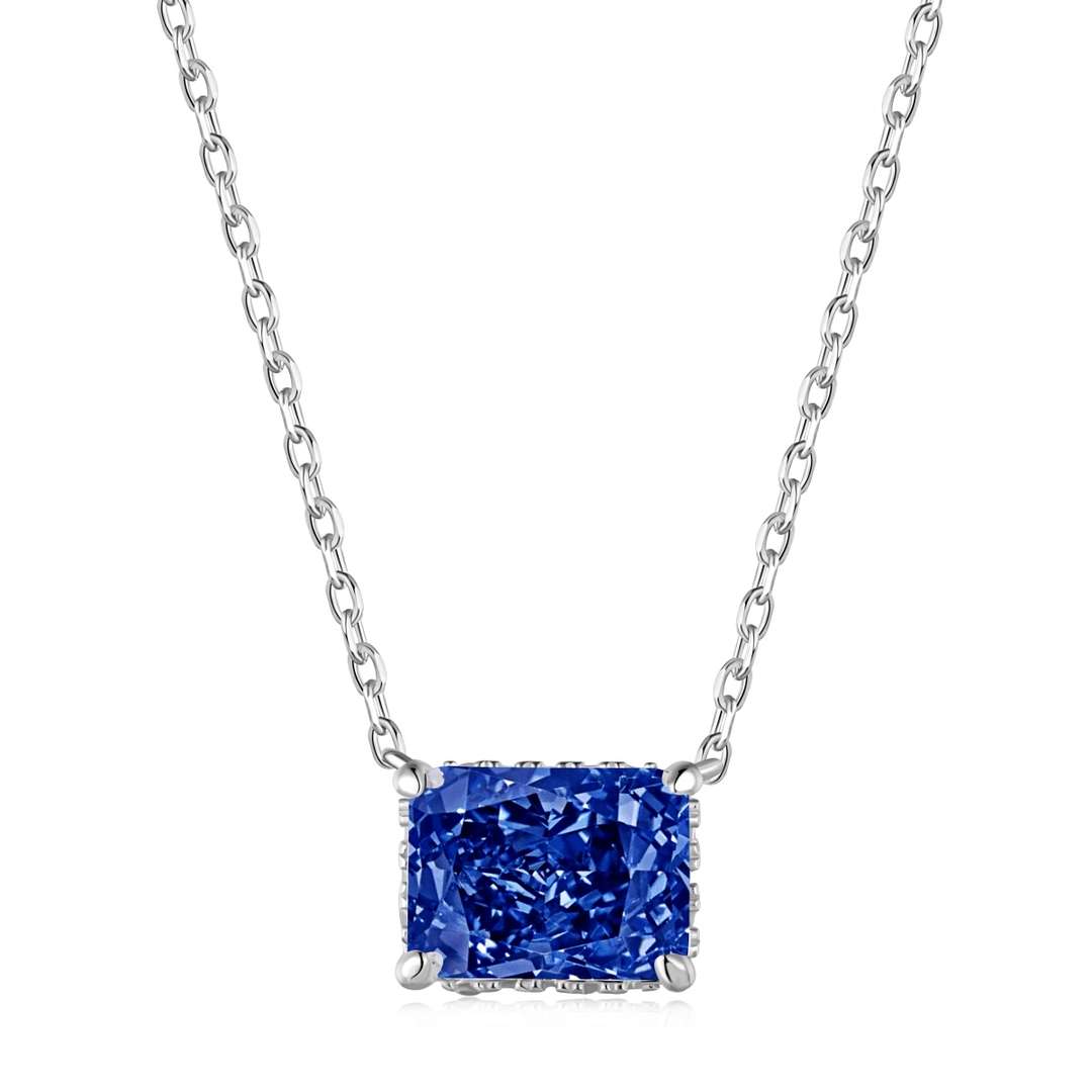 [Oramore Jewelry]Luxurious Square Shape Colorful Necalack
