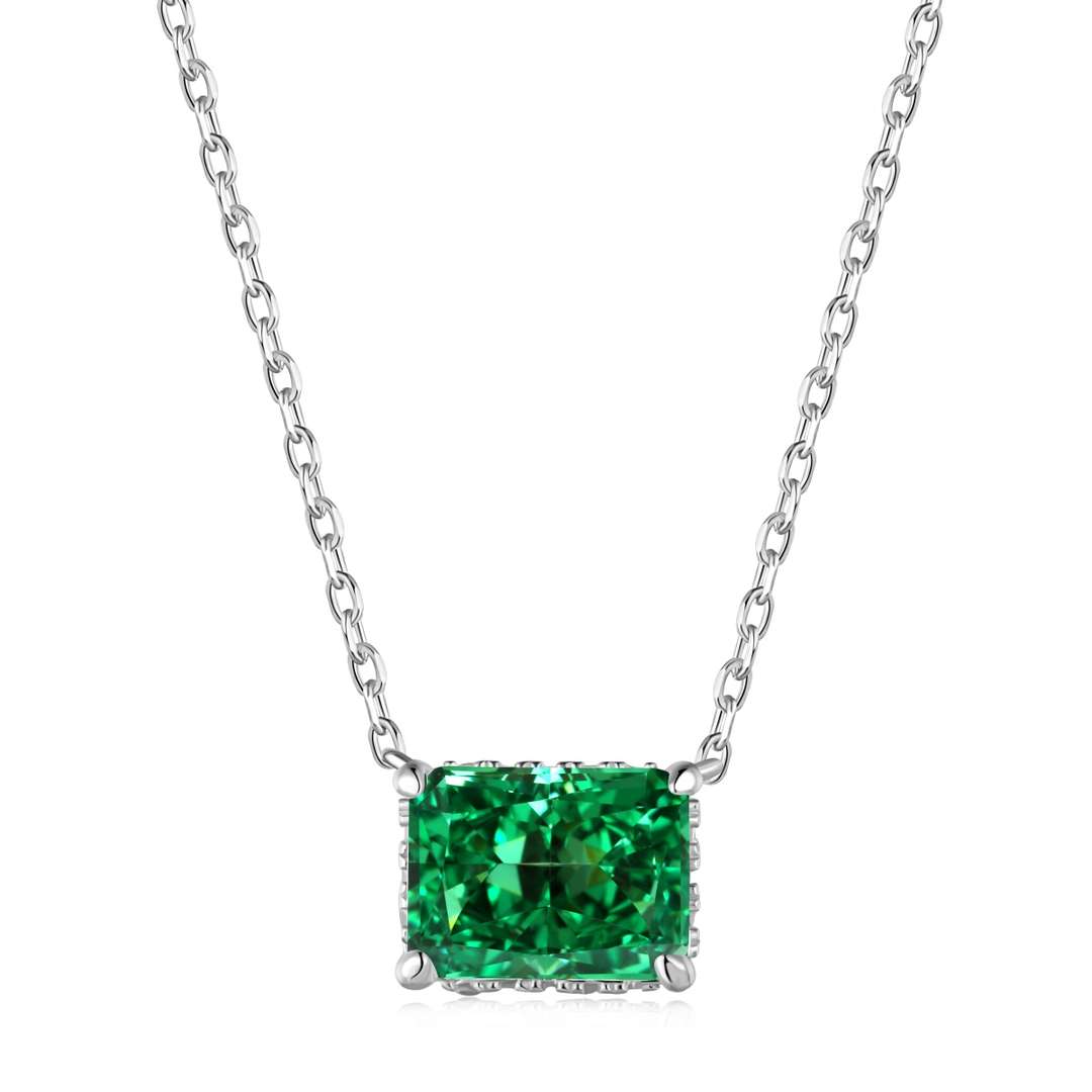 [Oramore Jewelry]Luxurious Square Shape Colorful Necalack
