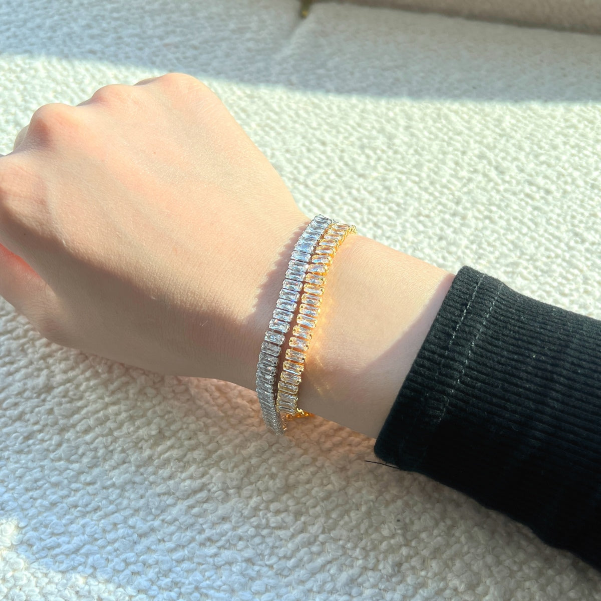 [Oramore Jewelry]Exquisite Emerald Cut Daily Bracelet