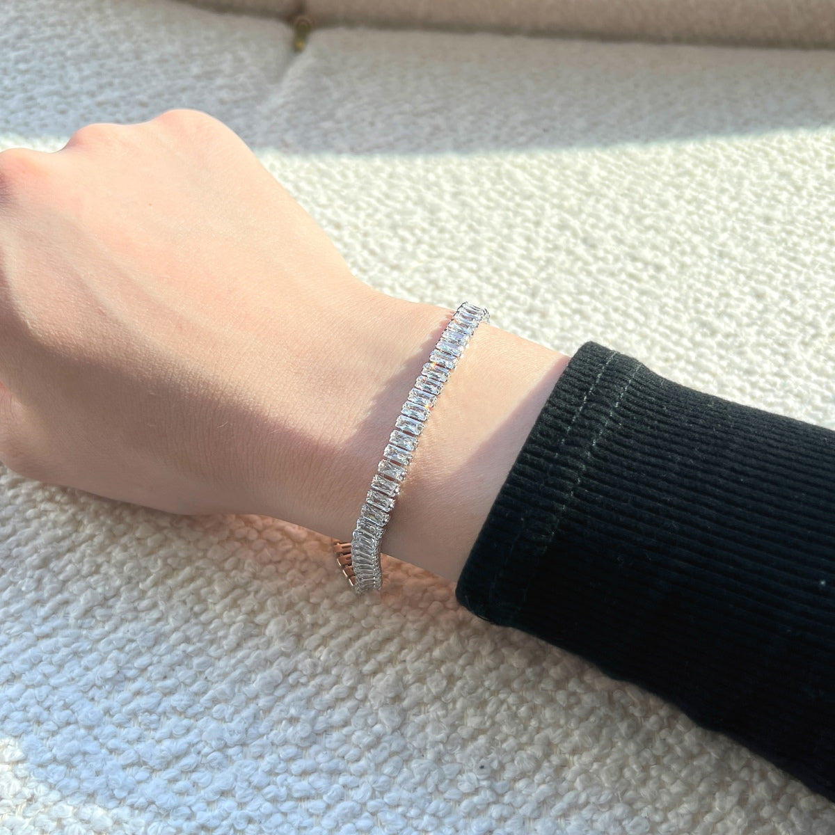 [Oramore Jewelry]Exquisite Emerald Cut Daily Bracelet
