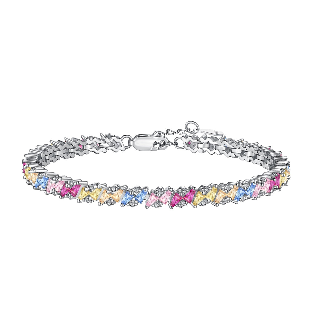 [Oramore Jewelry]Ornate Sparkling Multi Cut Party Bracelet
