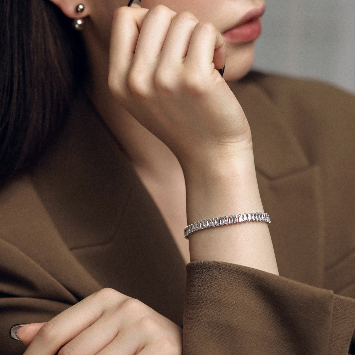[Oramore Jewelry]Exquisite Emerald Cut Daily Bracelet