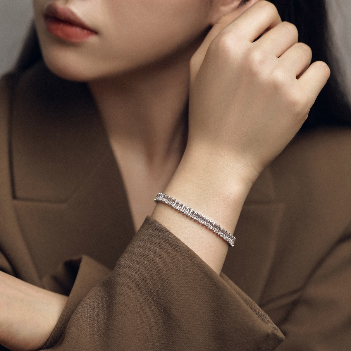 [Oramore Jewelry]Exquisite Emerald Cut Daily Bracelet