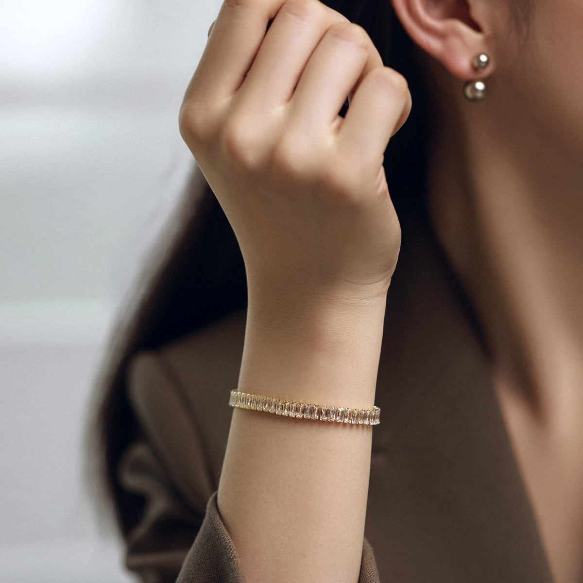 [Oramore Jewelry]Exquisite Emerald Cut Daily Bracelet