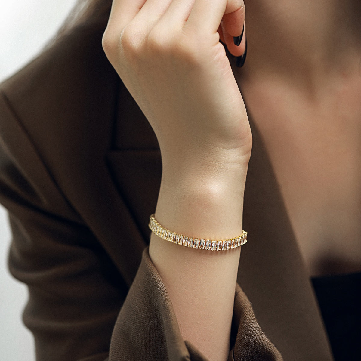 [Oramore Jewelry]Exquisite Emerald Cut Daily Bracelet