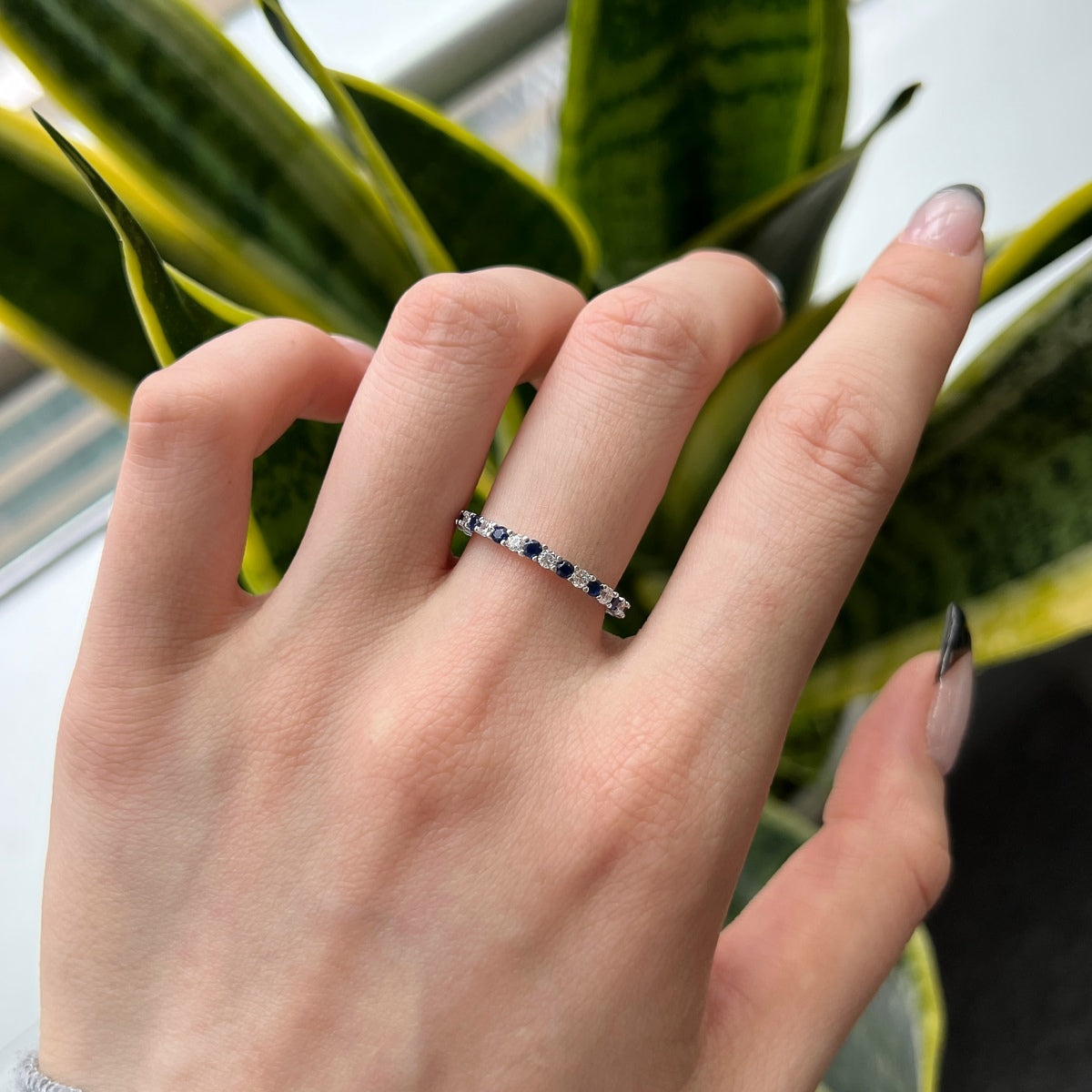 [Oramore  Jewelry]Exquisite Colorful Round Cut Tennis Ring